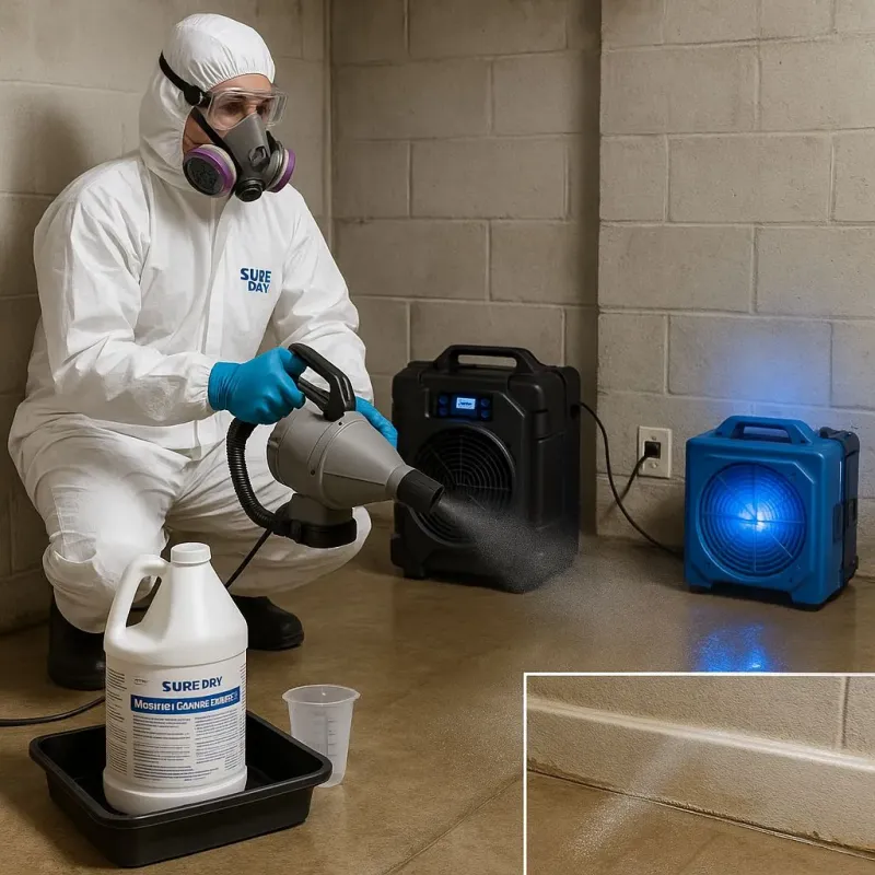 Sanitization and Odor Removal process in Wales, MA